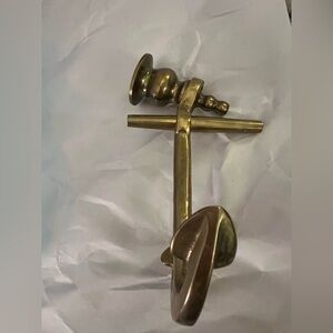 Vintage Brass Ship Anchor Candlestick Holder
made from solid brass.